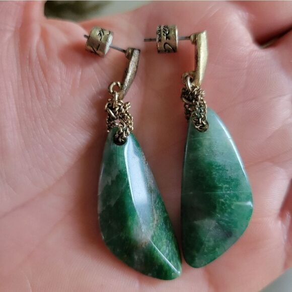 Vintage kenneth cole semi precious stone earrings - Picture 1 of 5